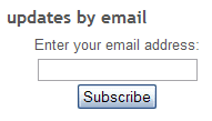 Image d'un site qui permet de s'abonner par courriel updatesbyemail