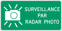Panneau de surveillance par radar photo